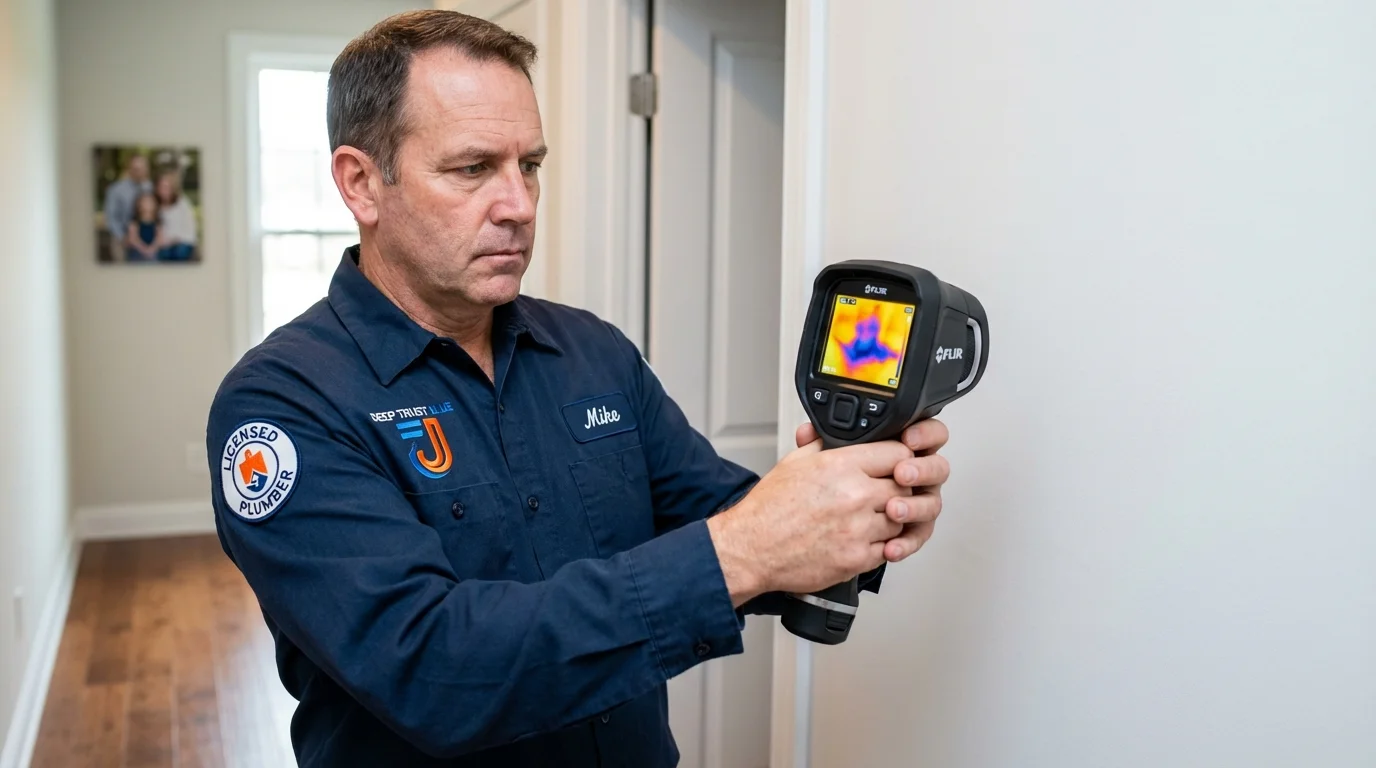 Thermal imaging leak detection by Johns Plumbing LLC in Splendora